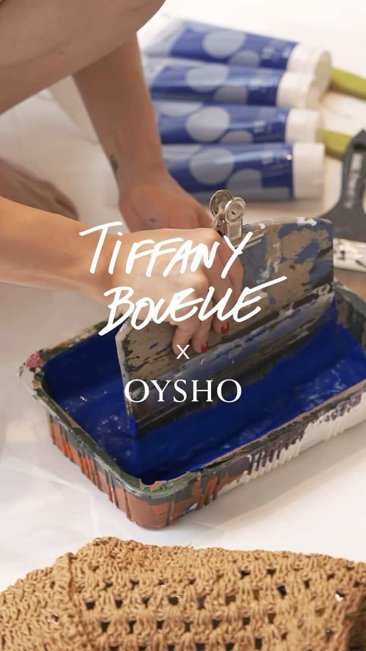 Oyshoのインスタグラム：「The ephemeral artwork of French artist @tiffanybouelle X Oysho.  Find her artwork in Oysho store at 73 rue d’Antibes during the #cannesfilmfestival2023  #oysho」