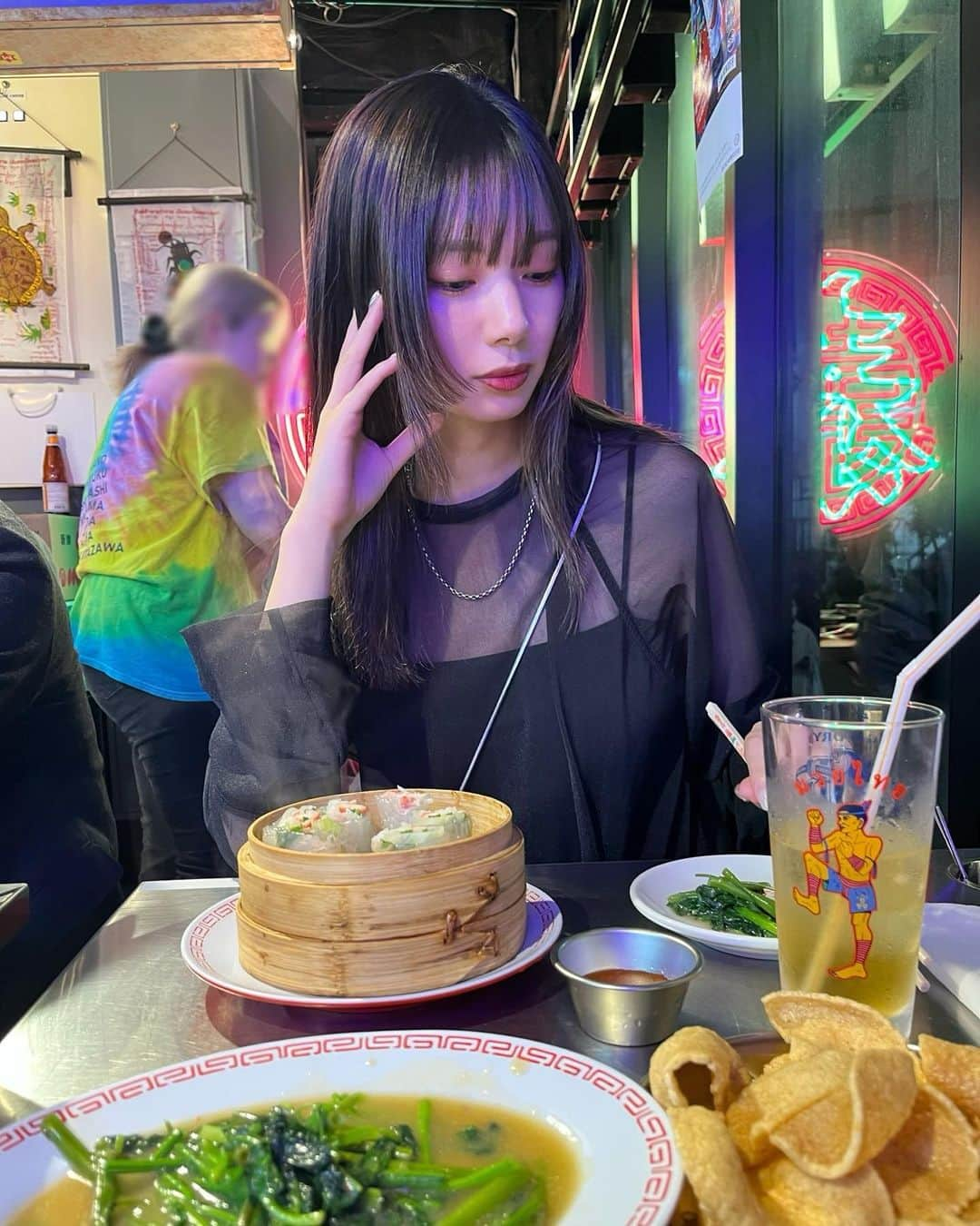 きなりさんのインスタグラム写真 - (きなりInstagram)「今更ゴールデンウィークの写真🫠 下北のタイ料理屋さん！美味しかったし本場感あった！タイ行った事ないけど！🇹🇭」5月21日 18時31分 - kiiiina04