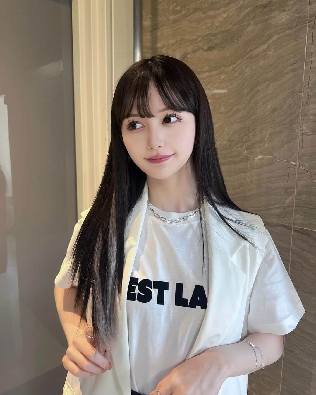 山本望叶さんのインスタグラム写真 (山本望叶Instagram)「今日😶♪ ootd code コーデ 夏服コーデ モノトーン