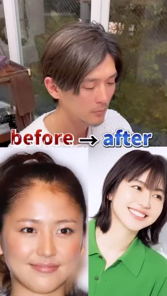 西尾 隆介 Labyrinthのインスタグラム：「本日は、長澤まさみさん。 この人のショートが、#マッシュショート　の火をつけたと思ってます。  髪型診断、希望の方は フォロー👉コメント👉メッセージの順番でお願い致します🤲 2週間ほど待って頂くと思います。  #長澤まさみ #モテキ #ショート #髪型診断」
