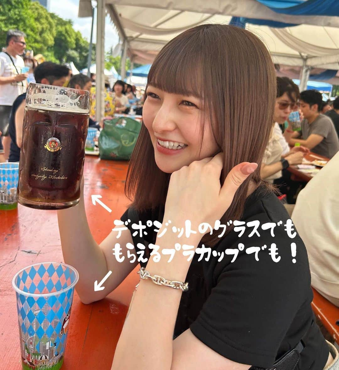 尾形春水さんのインスタグラム写真 - (尾形春水Instagram)「今年もオクトーバーフェスト行ってきた🍺 お外のビールが美味しい季節になったね！！！幸！！！」5月21日 20時23分 - harunaogatajp