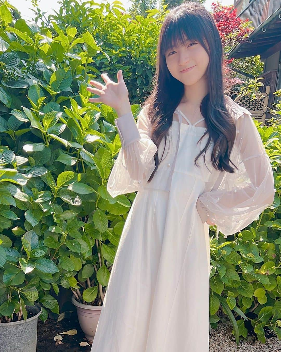 大里菜桜のインスタグラム：「今日は暑かったね🌞 日焼けしちゃったかも💦 皆さんおやすみなさい😴💤  #暑い#日焼け#大里菜桜 #おやすみ」