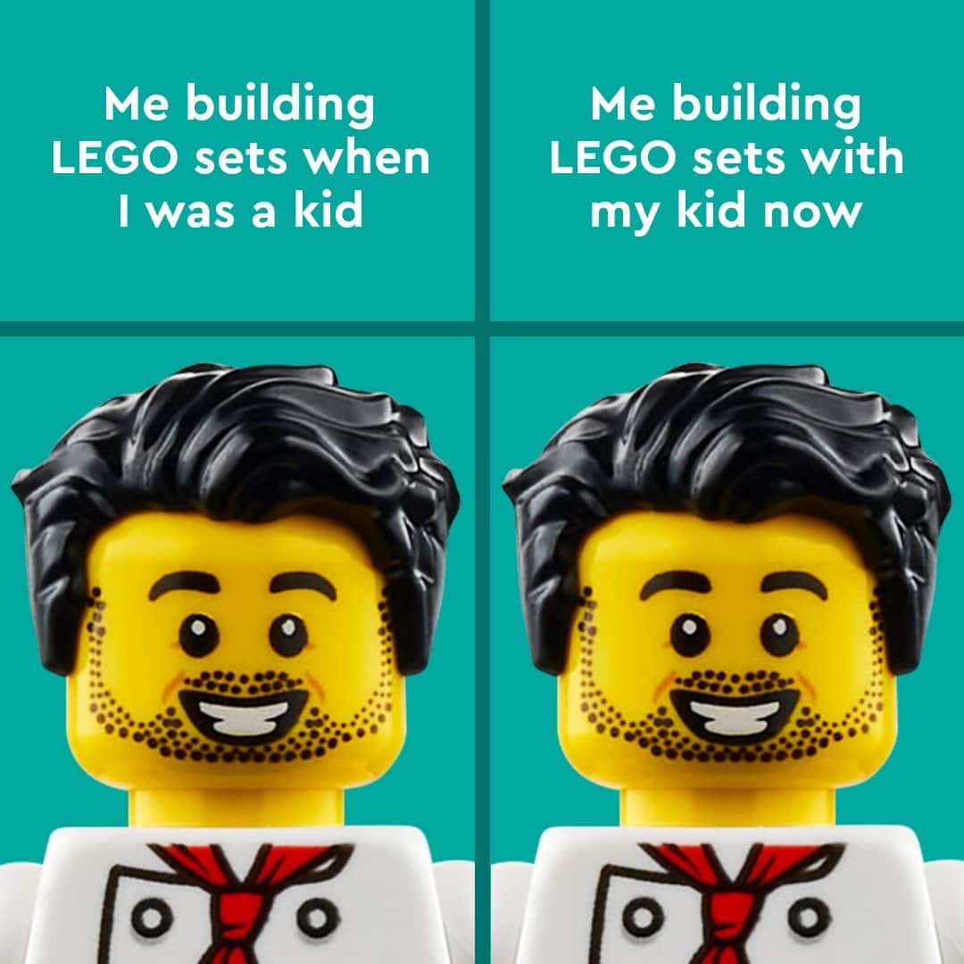 LEGOさんのインスタグラム写真 - (LEGOInstagram)「Building LEGO sets. Awesome then. Awesome now. 😊  #LEGO #AFOL #Memes」5月21日 22時00分 - lego