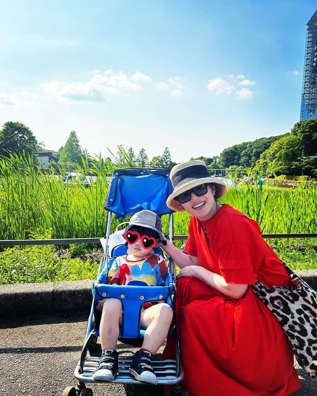 平野ノラさんのインスタグラム写真 - (平野ノラInstagram)「東山動物園にやっと念願叶いバブ子を連れて来れました🌈 🦍🦒🦓🐘🐅🦘🦚🦩💕  ロケで過去に二度訪れた事があったのですが、何時来ても楽しい🦩🫶🦩 ハズバンドも幼少期に来ていた場所🫶🌞🫶 炎天下の中、カンガルー以外は元気でした📸🦘🦘🦘 私は日焼け止め3回塗り直した🥷🥷🥷 次回は植物園にも行こう🌹  #東山動物園 #また来よう #バブ子2歳2ヶ月」5月21日 22時27分 - noranoranora1988