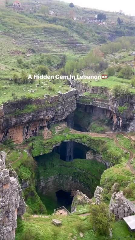 Padgramのインスタグラム：「@h_lens137 —Nestled in the heart of Lebanon lies Tannourine, a place of remarkable natural beauty. One of its most captivating attractions is the Baloue Balaa or Baatara Gorge Waterfall, where a stunning waterfall flows through a vast sinkhole. The best time to witness the full majesty of this breathtaking sight is during the spring season, when the surrounding mountains’ melting snow gives the waterfall even more power and splendor.  🎥 @h_lens137  📍Lebanon 🇱🇧  #pgdaily #pgstar#pgcounty #lebanon #planetgo#planet #planetearth #amazing #awesome #nature」
