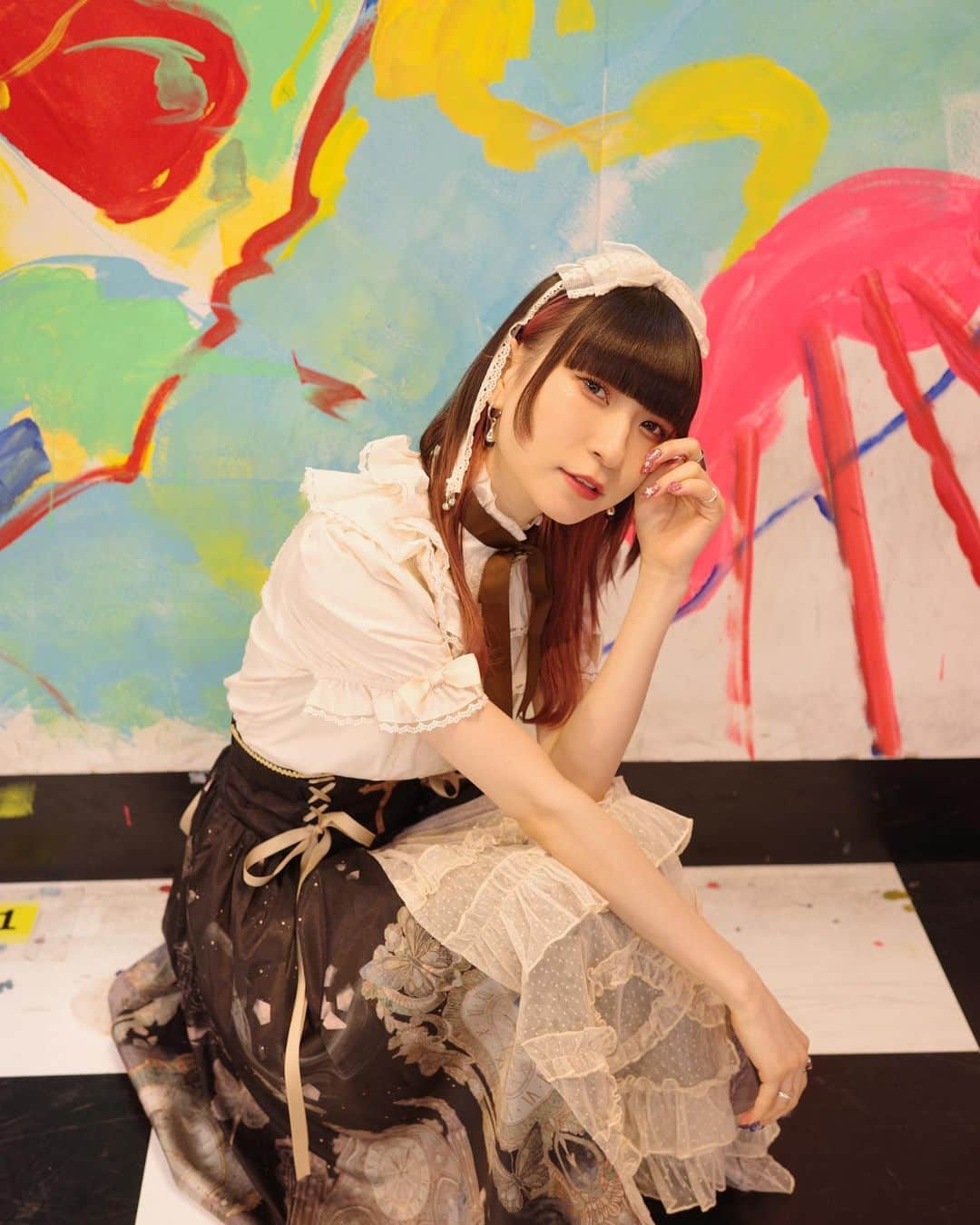 ピンキー！☆藤咲彩音のインスタグラム：「お屋敷の使用人 兼 アサシン𓂃.  #ゴスロリ#ゴスロリファッション #クラシカルロリータ #ロリータ #ロリータファッション #リリイベ #リリース #vv渋谷 #渋谷 #でんぱ組 #アイドル　#ピンキー #りさちゃんスタイリング」