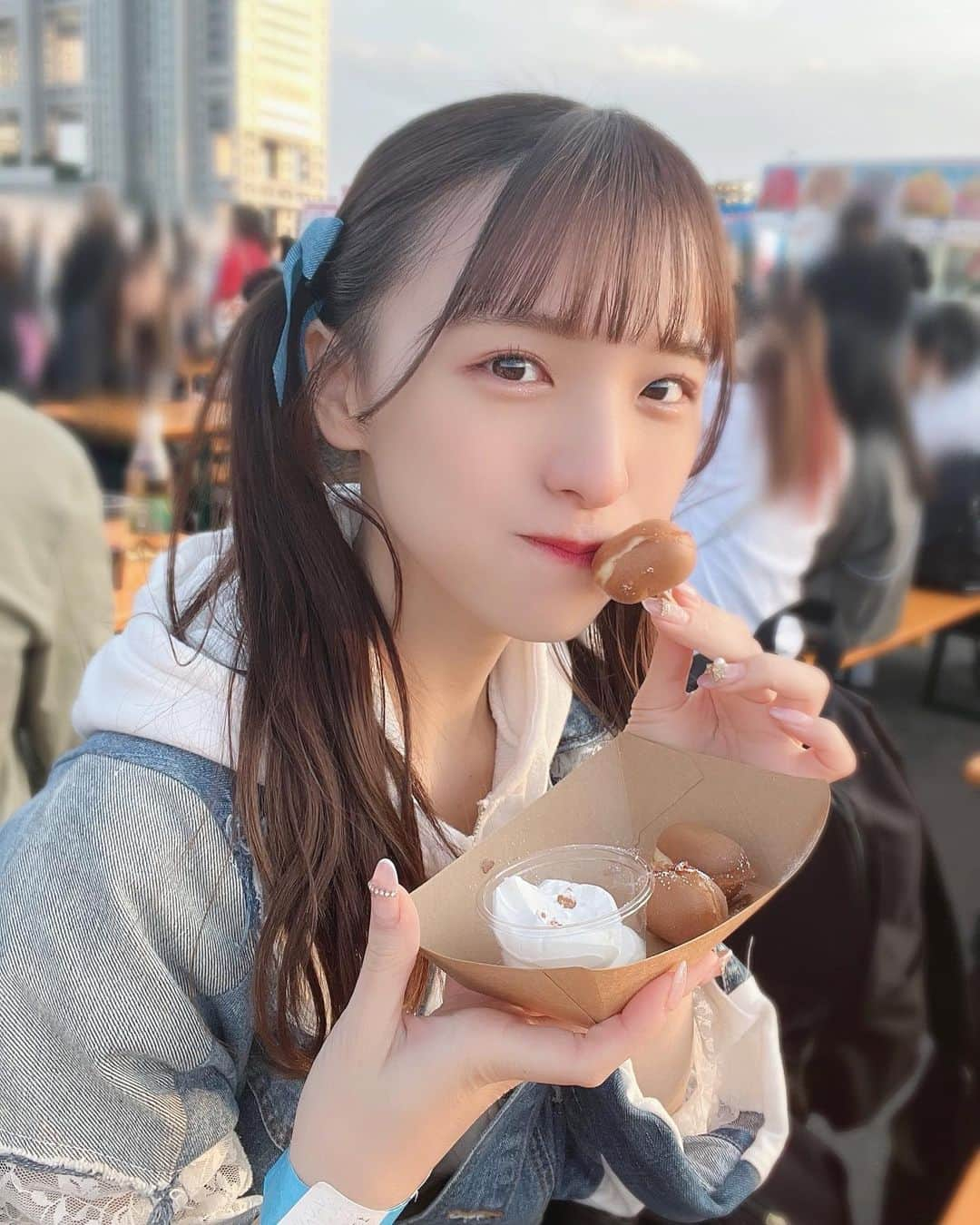 茉城奈那さんのインスタグラム写真 - (茉城奈那Instagram)「美味しいベビーカステラ教えてください🥺 ⁡ ⁡ ⁡ ⁡ ⁡ ⁡ ⁡ #アイドル #地下アイドル #idol #ınstagood #ヘアアレンジ #ツインテール #ツインテールアレンジ #ピンクブラウン #ブラウンカラー #グレージュ #アイドル衣装」5月21日 23時09分 - nanchan_1010