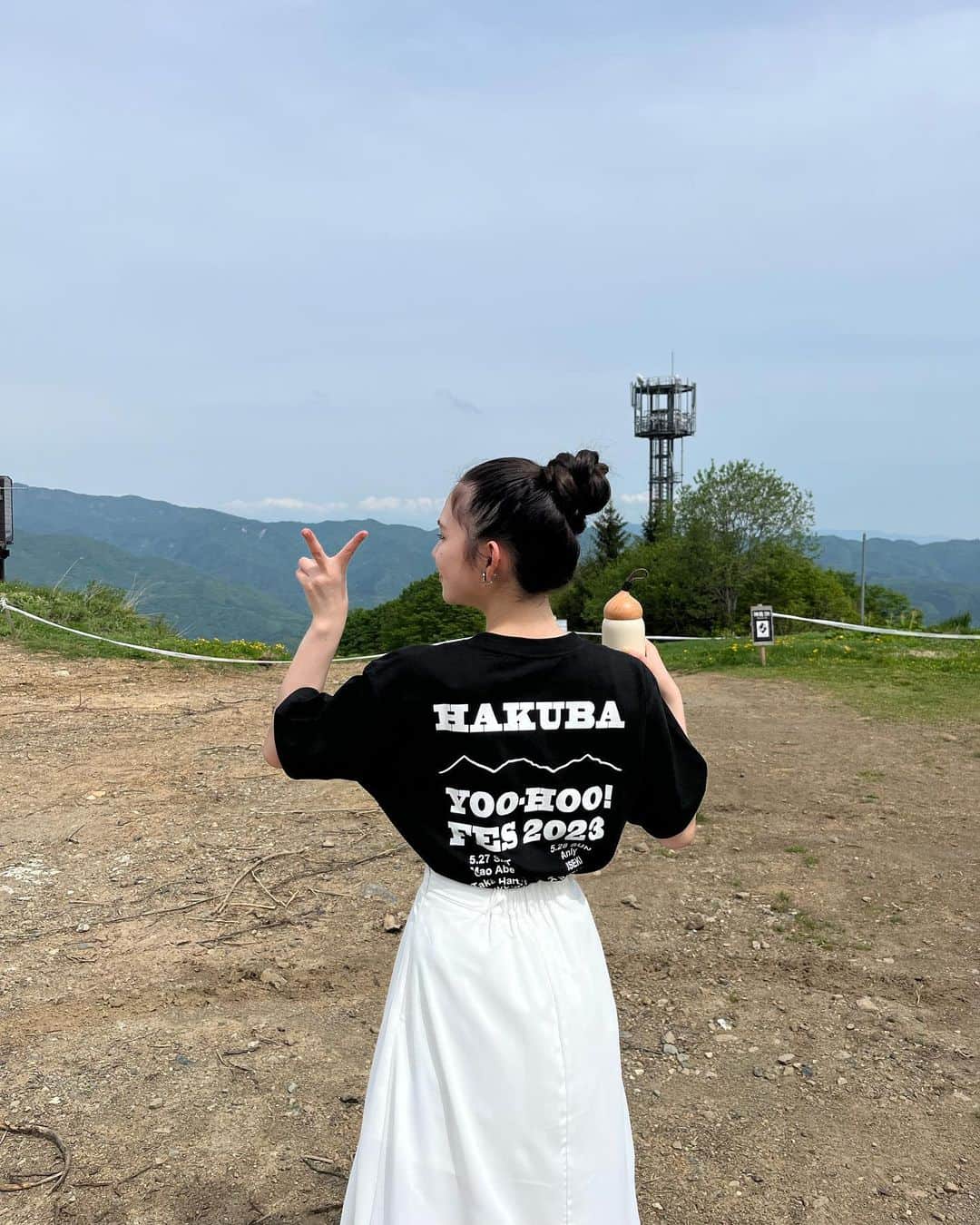 山崎カノンのインスタグラム：「HAKUBAヤッホー！FESTIVAL 2023 ・ ・ おもひでたち ・  #白馬 #白馬岩岳マウンテンリゾート #白馬ヤッホーフェスティバル」