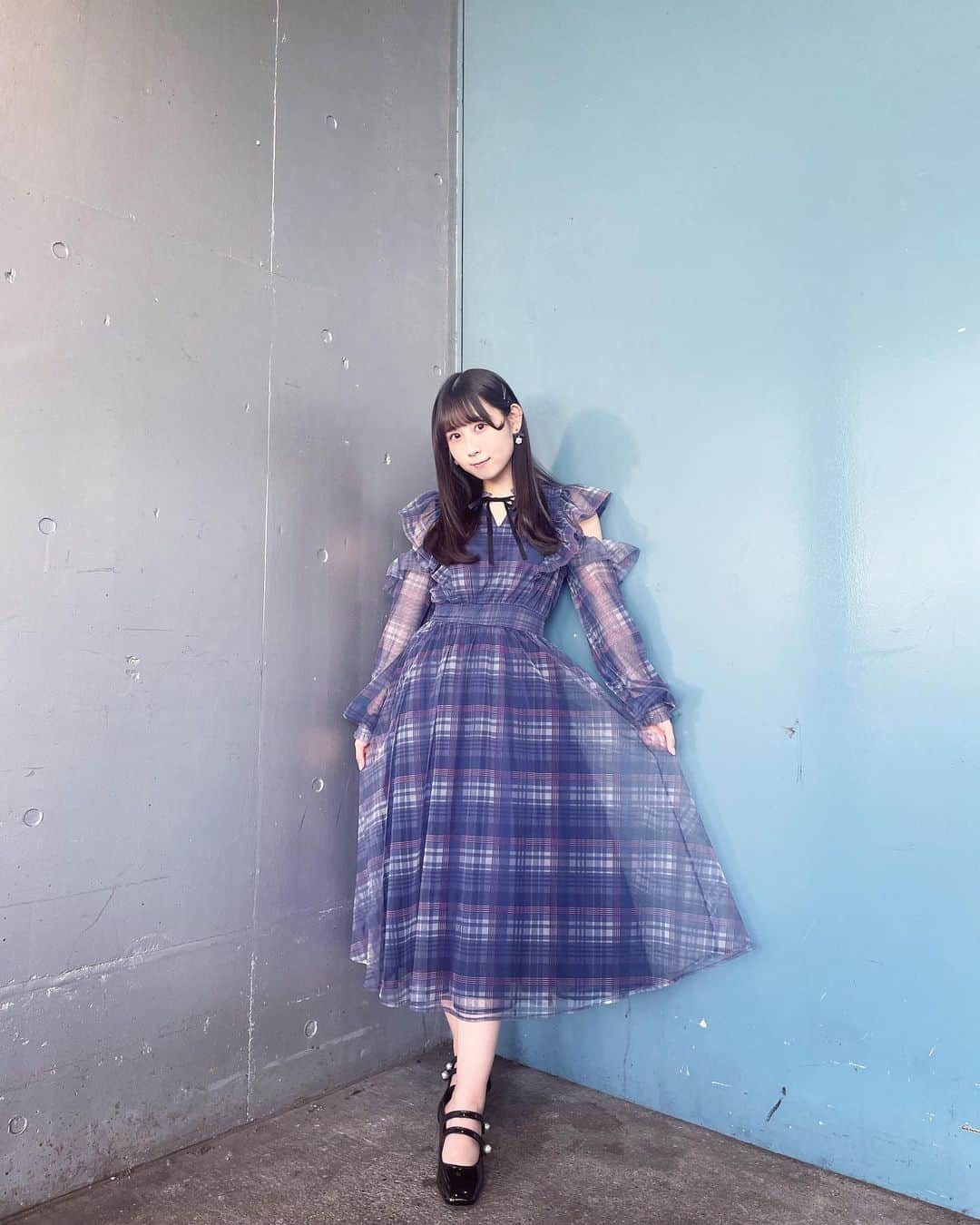 のインスタグラム：「ヒラヒラ~🦋 #私服 #ootd #tittyandco #ワンピース #👗」