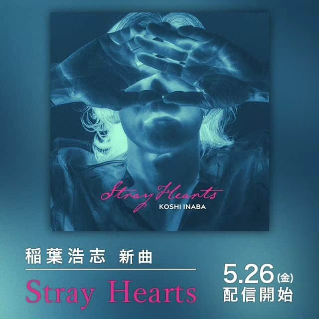 B’zさんのインスタグラム写真 - (B’zInstagram)「【NEWS】稲葉浩志「Stray Hearts」配信リリース決定！  放送開始から大きな反響を呼んでいるフジテレビ系木曜22時ドラマ「あなたがしてくれなくても」。その主題歌として注目を集めていた新曲「Stray Hearts」が、主要音楽ダウンロード&ストリーミングサービスにて5/26(金)から配信スタート！  またこれに先駆けて本日5/22（月）より、Apple Music プレアド（先行追加） / Spotify プリセーブが可能となります。  ぜひチェックしてください！  ★詳細はオフィシャルサイトをご覧ください。  #稲葉浩志  #KoshiInaba #StrayHearts #あなたがしてくれなくても」5月22日 0時00分 - bz_official_insta