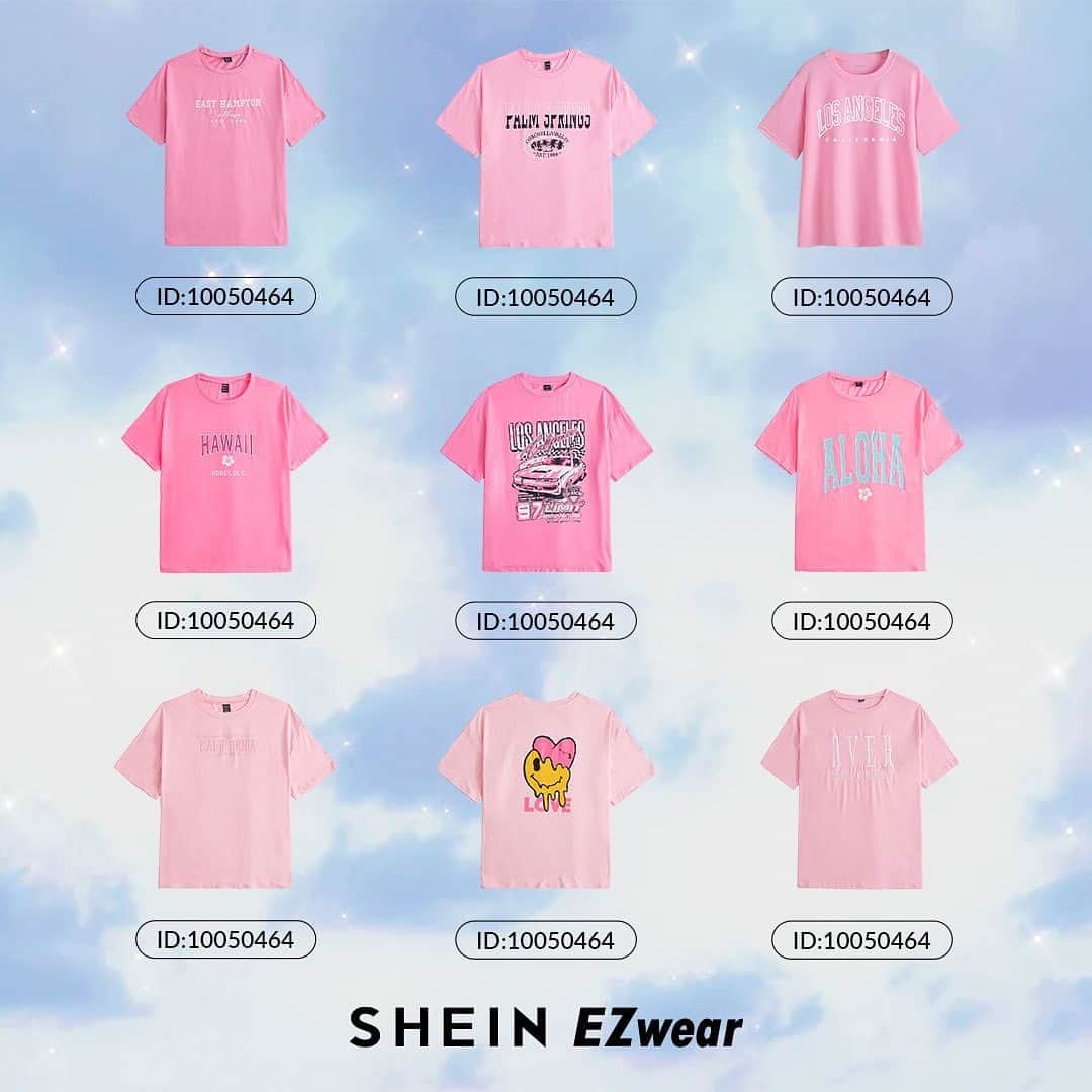 SHEINのインスタグラム：「When is pink NOT a power move?? 💗🌷💪 Pick your next t-riffic pink EZwear slay 👇  #SHEINEZwear」