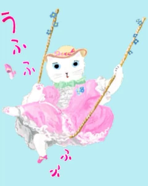 北岸由美のインスタグラム：「「うふふふふ」 嬉しいお知らせです！  朝日新聞アーツ&カルチャーさんのLINE公式アカウントから友だち登録者10万人突破を記念して配布される無料LINEスタンプのイラストを担当させていただきました！ 世界の名画や美術作品に扮装するしろねこを描き下ろしました。  すでにお友だち登録済みの方も、これから登録される方も 先着順でダウンロード可能となっていますので 下記のURLよりダウンロードしてたくさん使ってくださいね！ （友だち登録をしていただいてからダウンロード可能になります） https://line.me/S/sticker/28467  #yumikitagishi #北岸由美 #朝日新聞 #朝日新聞アーツアンドカルチャー」