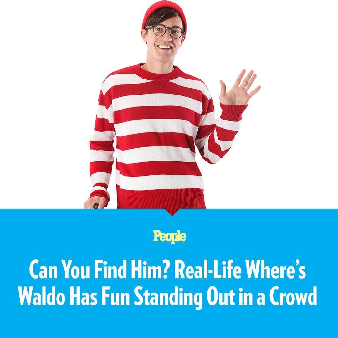 People Magazineさんのインスタグラム写真 - (People MagazineInstagram)「Can you find Waldo 👀, or should we say Andrew Pick? Pick has turned Instagram into a real-life Where's Waldo? book.  Pick dresses in the iconic red-and-white striped shirt and hat and poses in crowded places from the Vancouver Marathon to the Lincoln Memorial. He first found his love of photobombing when he was a college student studying at Philadelphia University. On the weekends, he and his friends would travel to New York City and photobomb tourists' pictures. Tap the link in bio for more on how Pick has made a side job out of photobombing dressed as the iconic children's book character. l 📷: Courtesy of Andrew Pick; Faye Wu; Rob Shaer;」5月22日 4時53分 - people