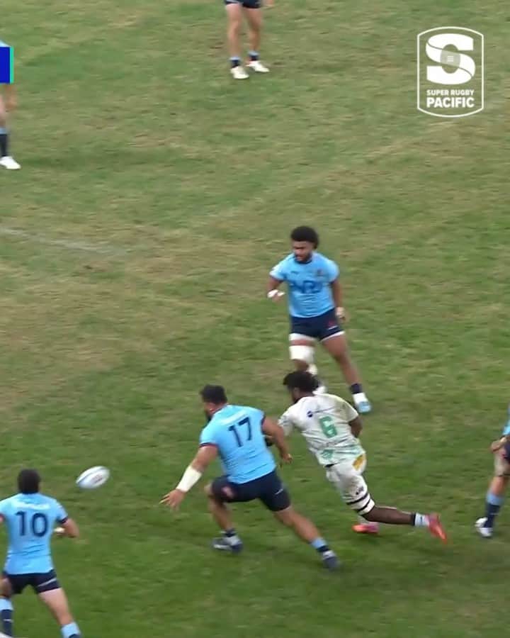 Super Rugbyのインスタグラム：「Right place, right time for Joseva Tamani! 👏  #SuperRugbyPacific」