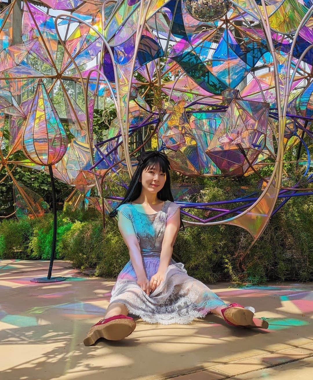 服部彩香のインスタグラム：「来世は不思議の国で生きるわ🌹´- . #バラ #バラ園 #京成バラ園 #バラアイス  #アリス #フリーモデル #フリーランス #被写体 #撮影依頼 #仕事依頼 #ポートレート #ポートレートモデル #あやかまる #服部彩香 #shotting  #portrait #japanesegirl  #followme  #写真好きな人と繋がりたい #カメラ好きな人と繋かりたい」