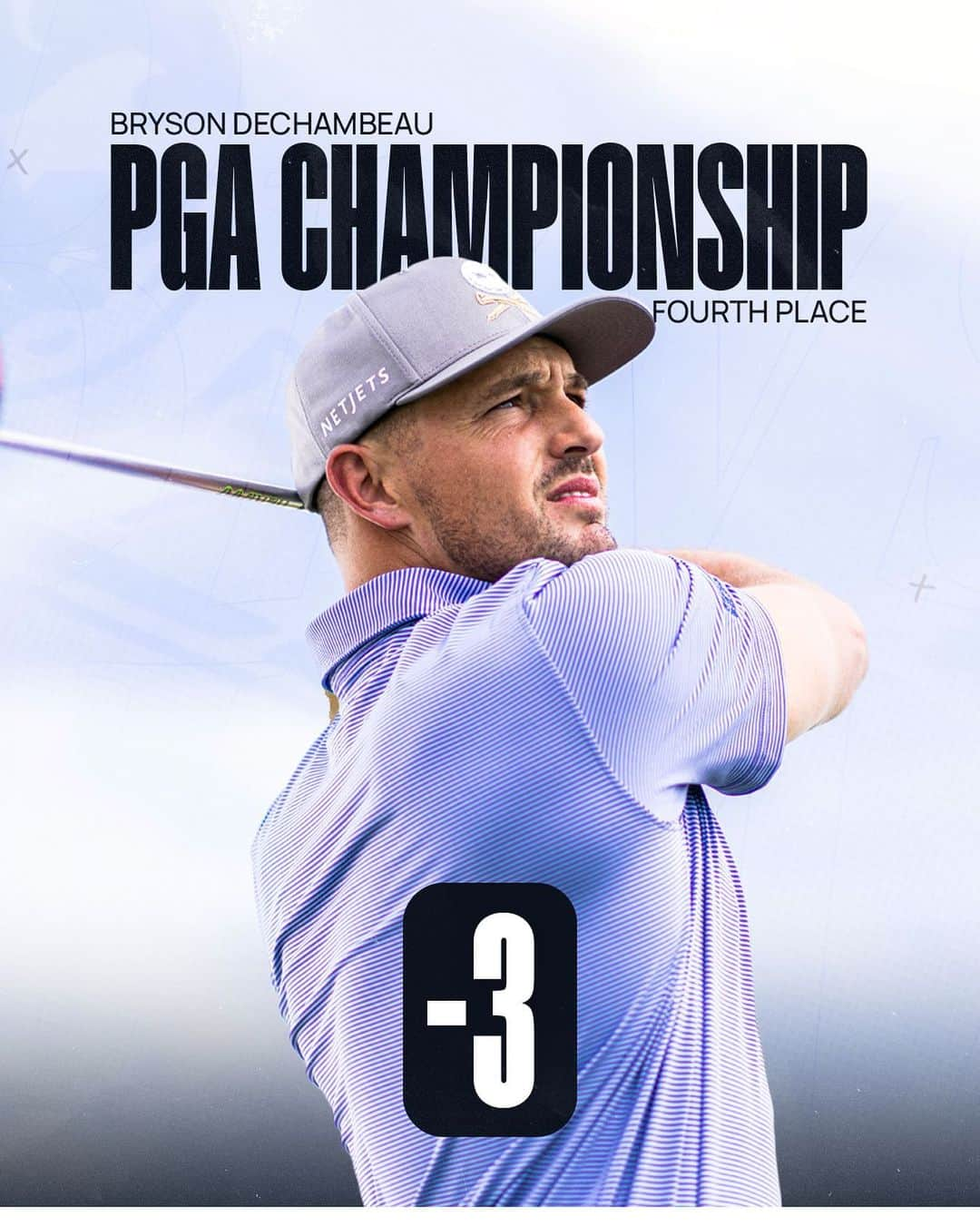 ブライソン・デチャムボーのインスタグラム：「Top 5 finish for @brysondechambeau at the PGA Championship 📈  #LIVGolf #PGAChampionship #CrushersGC #Golf」