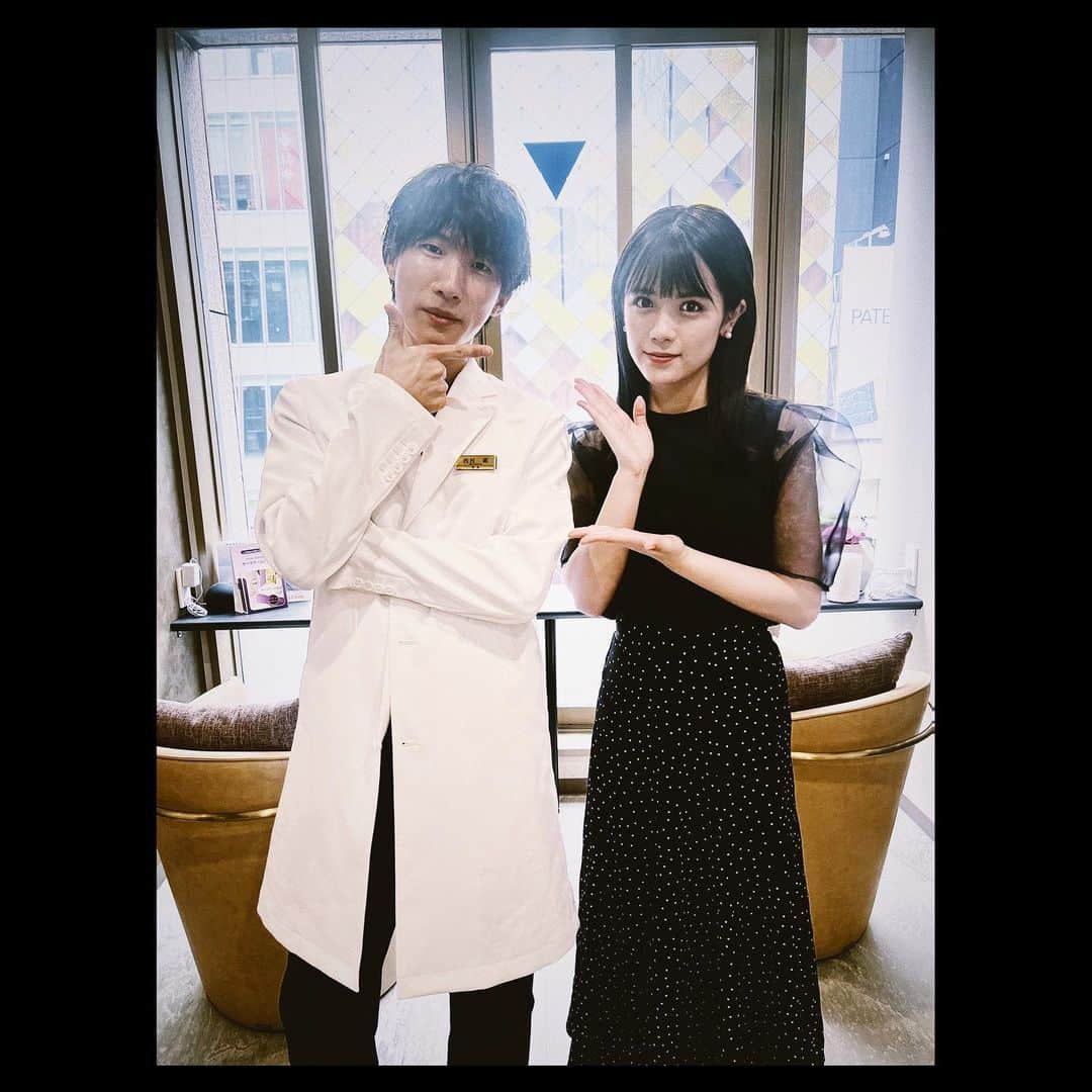 村山優香のインスタグラム：「ひまわりクリニックさんにて いつもお世話になっている 西村先生と🧜‍♀️ 美のスペシャリストすぎる 毎度勉強になります✍️ 広告を務めさせていただいているので ホームページにチラホラおります‪^_−♡‬ みてみてねん  #hpcひまわり美容クリニック」