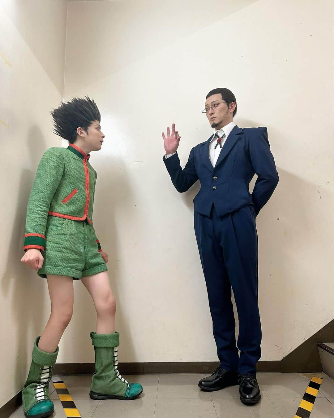 田鶴翔吾のインスタグラム：「『HUNTER×HUNTER』THE STAGE  また今作でも色々幅のある役をやれて 毎日HAPPY🥸 #田鶴翔吾 #tazurushogo #ゴトー #舞台ハンター #ハンターハンター #ハンステ #hunterxhunter #大友至恩 #ゴン」