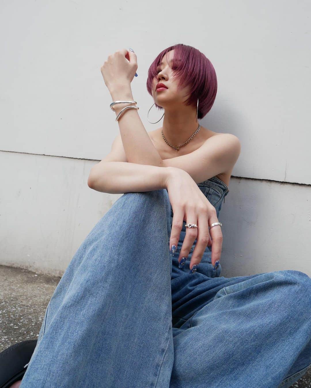 SARAのインスタグラム：「🍒💙🍒💙🍒 💇🏼‍♀️: @workshairdesign   やっぱり落ち着くちぇりー🍒」