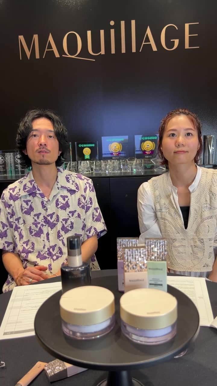 マキアージュのインスタグラム：「マキアージュの新商品、エッセンスヴェール　ルースパウダーの紹介動画」