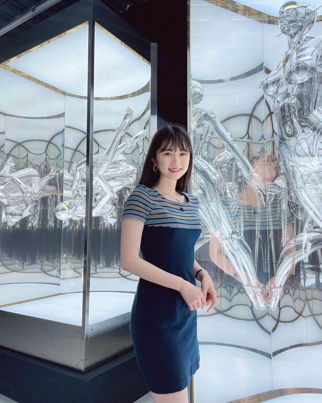 野地優奈のインスタグラム：「🪩🔗🩶 　 空山基「Space Traveler」 　 　 　 　 　 　 　 　 @hajimesorayamaofficial  @nanzukaunderground」