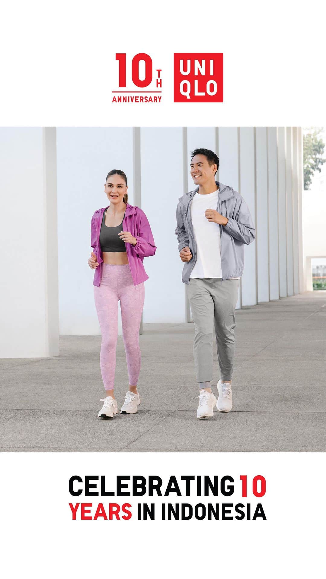 ルナ・マヤのインスタグラム：「Olahraga sudah jadi bagian hidup ku, sama kayak UNIQLO selalu nemenin hari-hari ku   Mulai dari kegiatan santai, kerja, sampai olahraga. Saking selalu menemani setiap hari, gak kerasa UNIQLO sudah 10 tahun di Indonesia dan jadi bagian hidup kita semua. Banyak moment seru setiap pake outfit UNIQLO.  Yuk join selebrasi 10th Anniversary UNIQLO Indonesia mulai tanggal 26 Mei - 8 Juni 2023 karena banyak spesial promo & tunggu aku live bareng @uniqloindonesia  Buruan follow jangan sampe kelewatan ya!  #UniqloIndonesia10th #UniqloIndonesia #UniqloLifeWear」