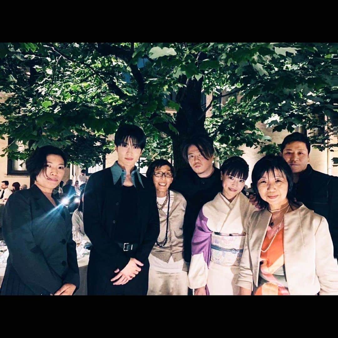 渋谷慶一郎のインスタグラム：「Prada Modeのディナー。たった10日前なのにバタバタしていたからか、すごく前に感じる。 Dinner at Prada Mode. It was only 10 days ago, but it feels so long ago because I was in a flurry of activity.」
