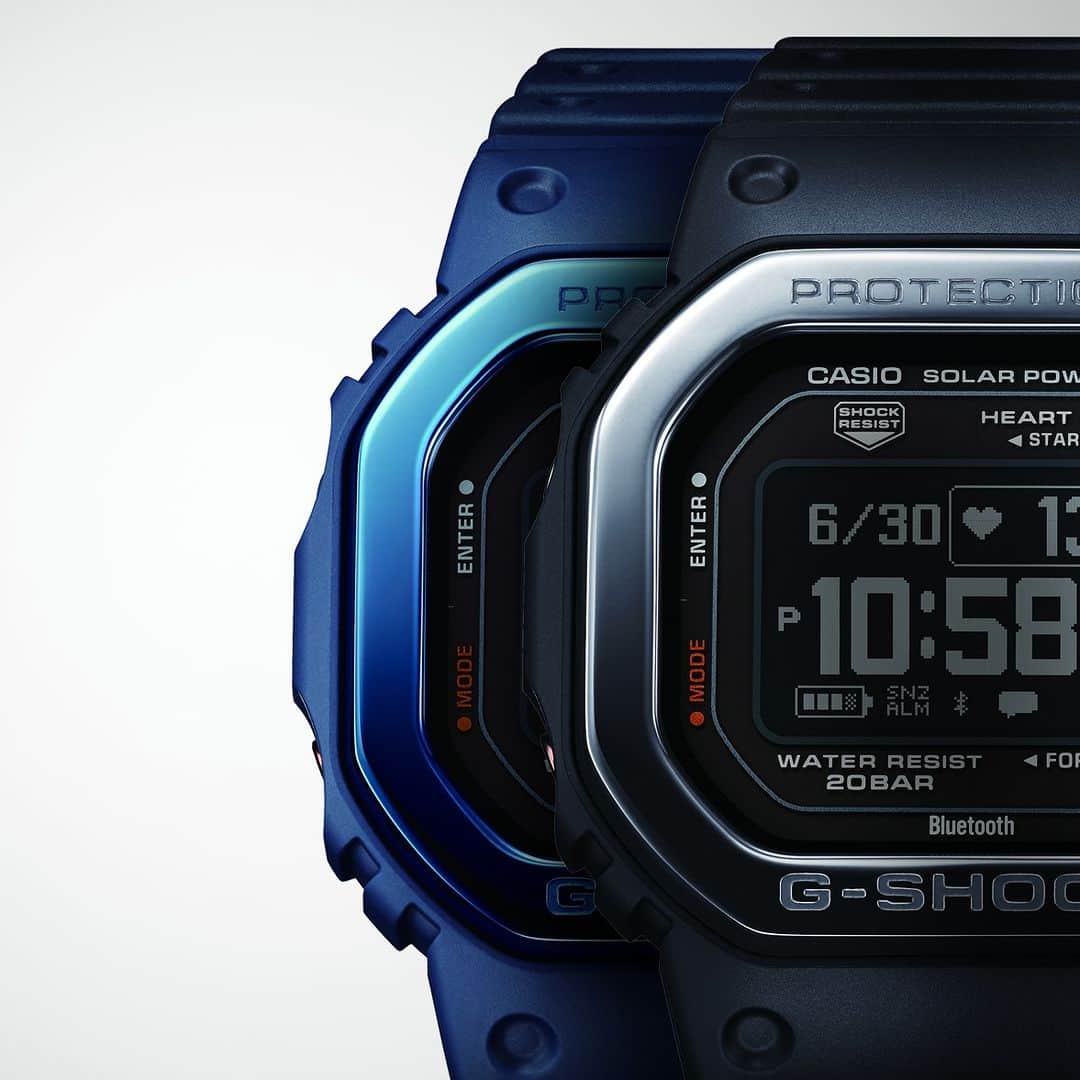 G-SHOCKさんのインスタグラム写真 - (G-SHOCKInstagram)「G-SQUAD DW-H5600MB  DW-H5600MBはメタルベゼルにカラーIP処理を施し、カジュアルな角型デザインに上質感をプラスしています。  DW-H5600MB has a metal bezel with color IP treatment, adding a sense of quality to the casual square design.  DW-H5600MB-1JR DW-H5600MB-2JR  #g_shock #g_squad #dwh5600 #smartwatch #athleisure #traininggear #training #running #workout #metal #watchoftheday」5月22日 17時00分 - gshock_jp