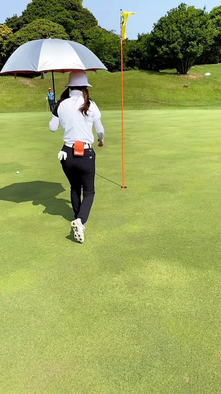 加賀其真美のインスタグラム：「マキタ様のプロアマで⛳️✨ ひっさしぶりにセカンド入ってイーグル🤪🤩♩ いぇいっ✌️💗」