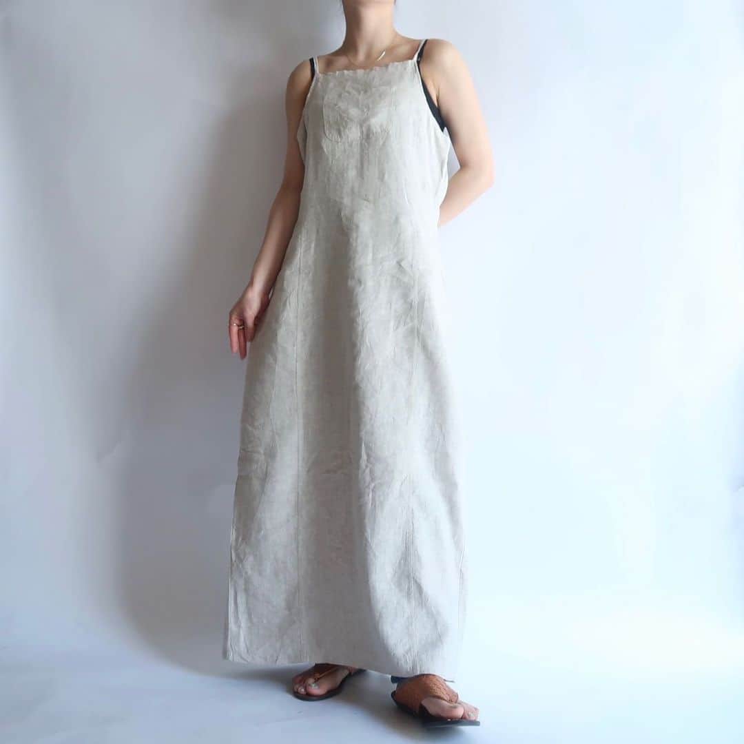 TheSunGoesDownさんのインスタグラム写真 - (TheSunGoesDownInstagram)「linen camisole dress  staff 157cm」5月22日 18時30分 - tsgd_tokyo