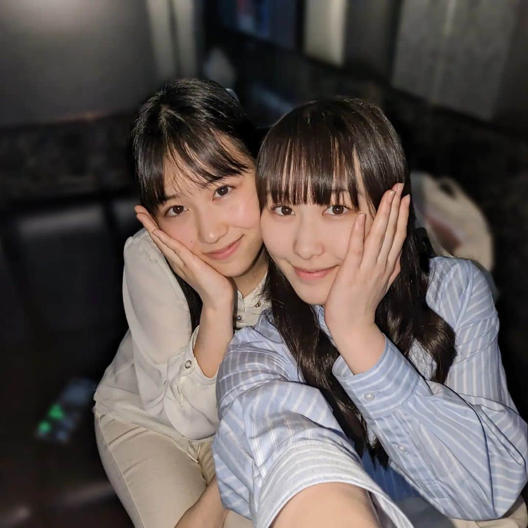 山下森羅のインスタグラム：「この前すずなと撮った写真🫶⁡ ⁡⁡⁡ 久しぶりに話せて楽しかったよ～!!⁡ ⁡元気もらえたので今週も1週間頑張れそうです🥺⁡✨⁡ ⁡⁡ ⁡⁡ ⁡#山下森羅 #木下紗菜 #スタダ#スタダ1 #スターダストプロモーション #女優#モデル」