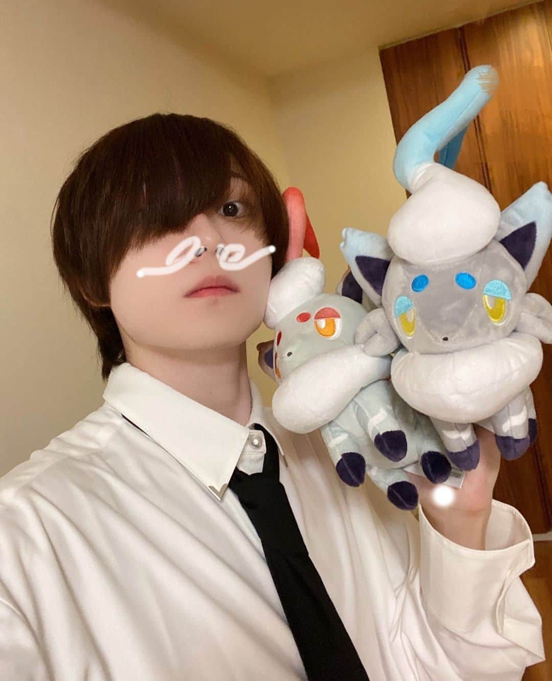 そらびびのインスタグラム：「ヒスイのすがた  #ポケモン #ぬいぐるみ #可愛い」