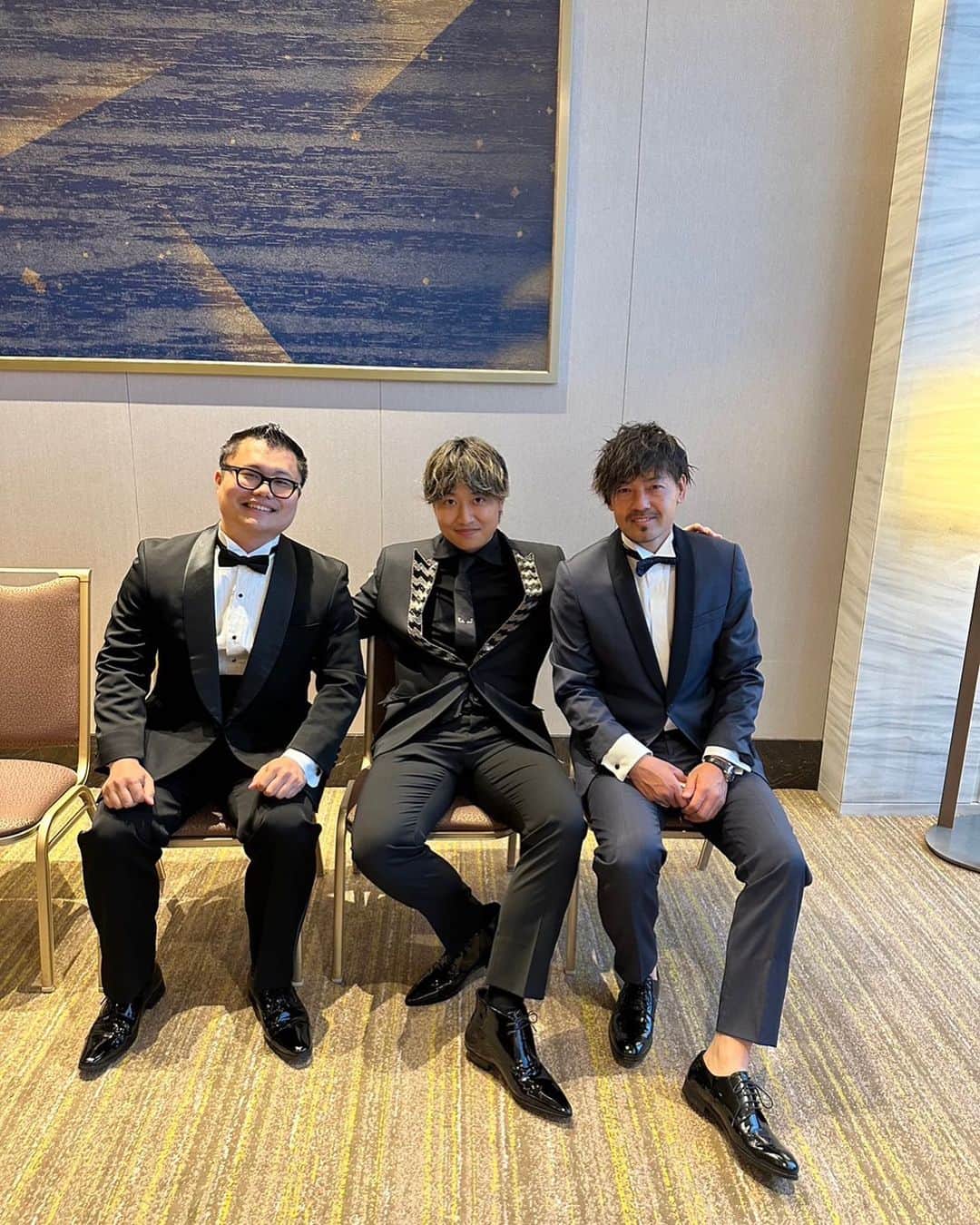 松井大輔のインスタグラム：「のせるの忘れてた写真。  #fashion #style #タキシード #明日から #また頑張ろー」
