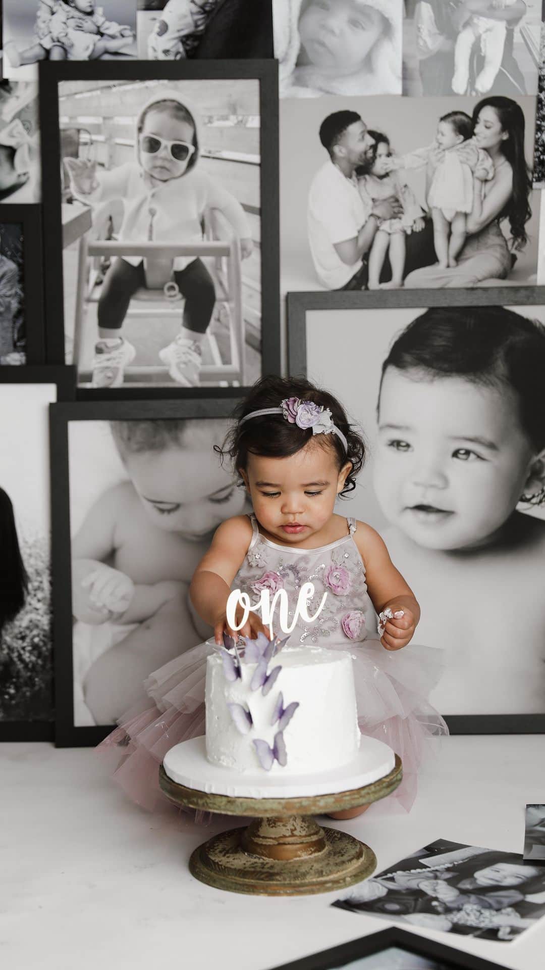 シェイ・ミッチェルのインスタグラム：「The perfect soul to fill your absence 💜 thanks for her Gram Happy 1st Birthday Rome!  Thank you @patty.othon for capturing」