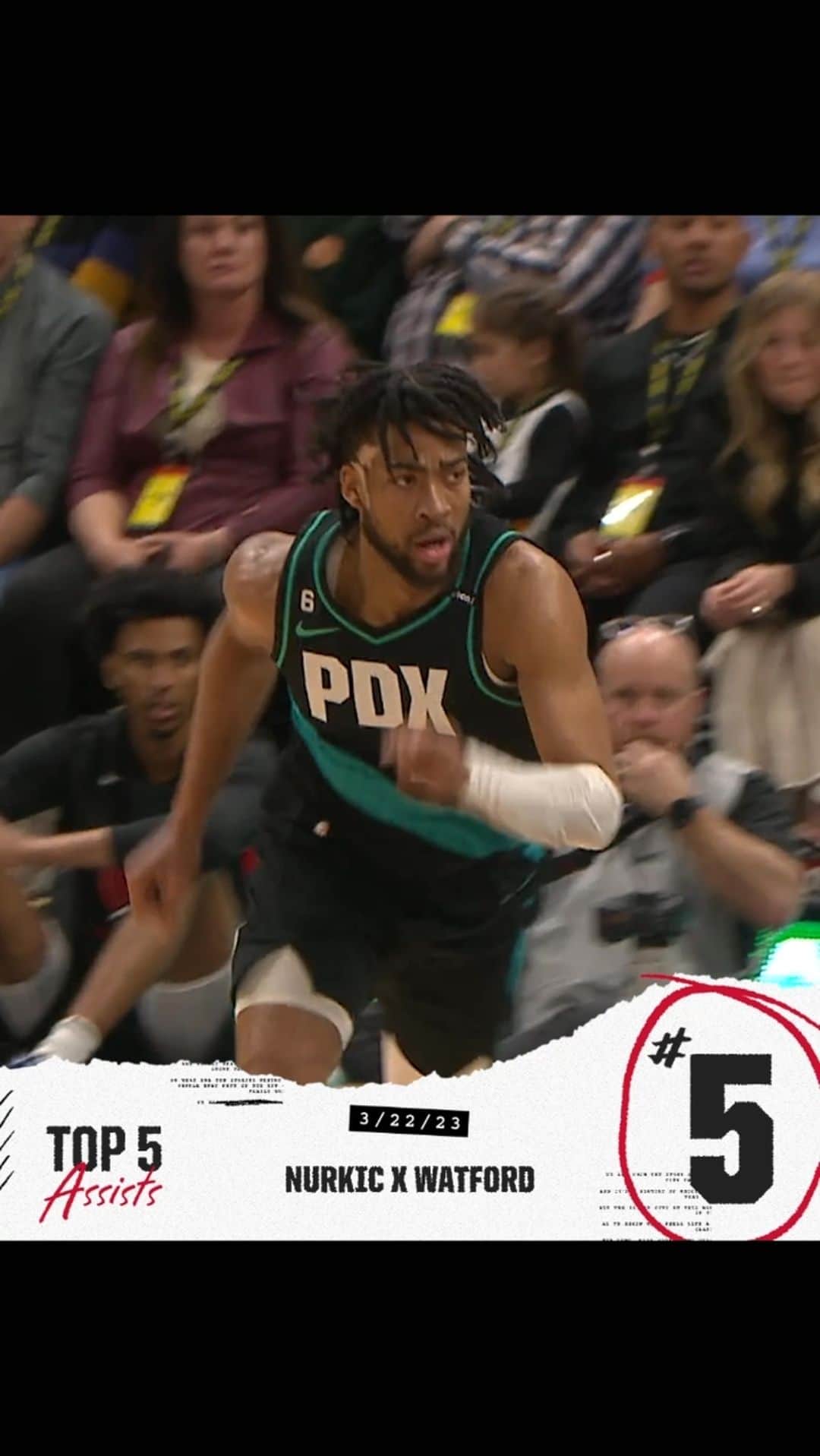 ポートランド・トレイルブレイザーズのインスタグラム：「assists are: 🤝🤜🤛👥🧍‍♂️🧍‍♂️」
