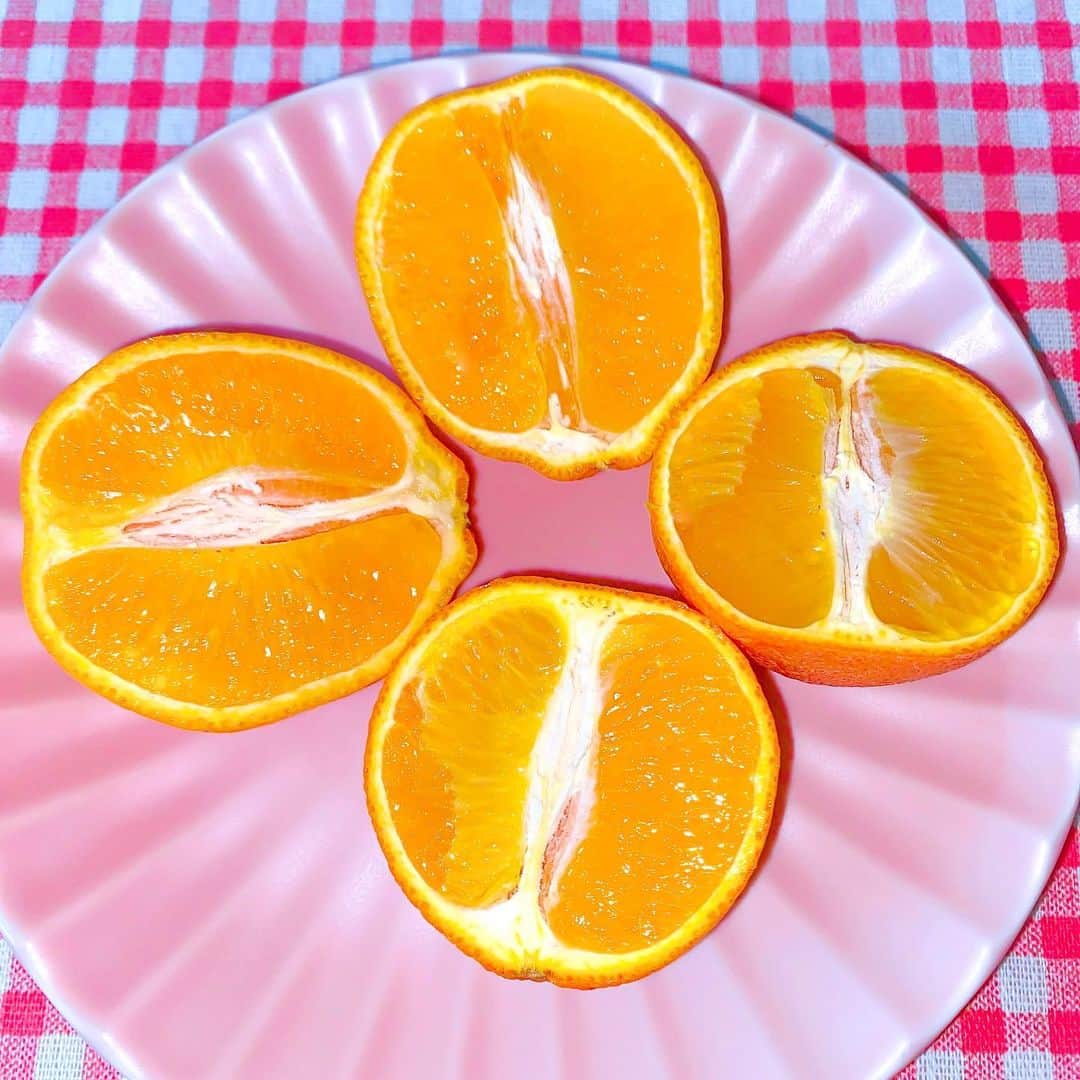 江崎びす子さんのインスタグラム写真 - (江崎びす子Instagram)「オレンジ皮むくのめんど🧡いい香り🍊  #ミネオラオレンジ」5月23日 6時41分 - bisukoezaki