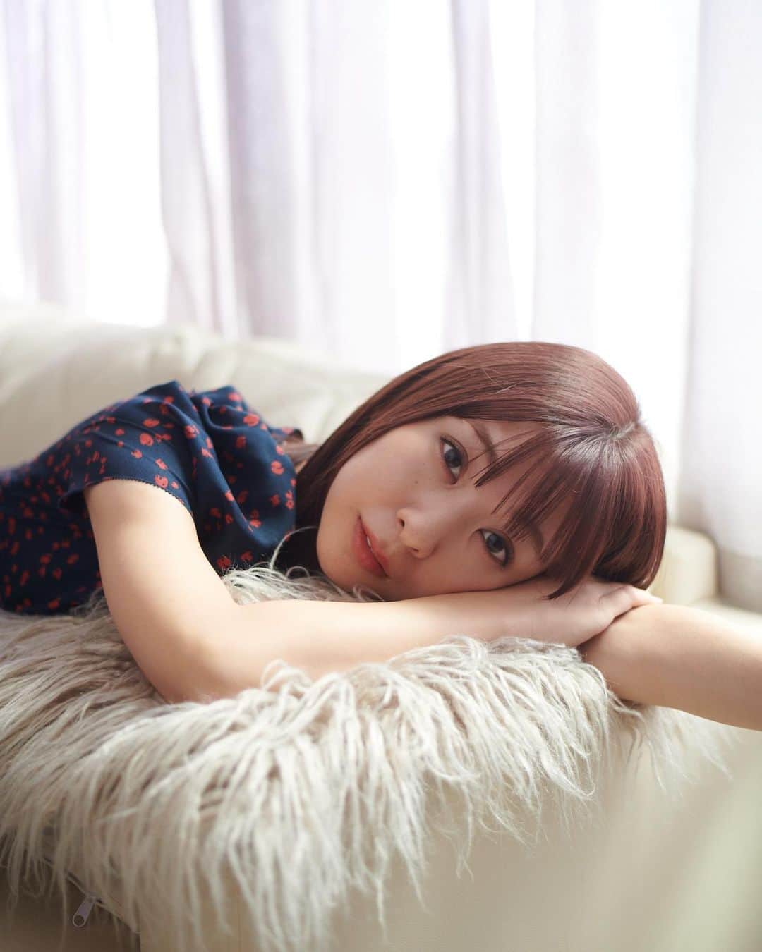 板野成美のインスタグラム：「おやすみ💤💭🩵」