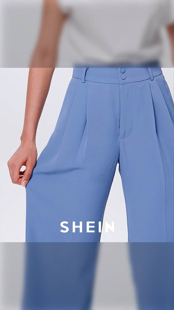 SHEINのインスタグラム：「Don't let creases cramp your style at work! 💫 Our anti-wrinkle office wear doesn't require ironing, so you can go full steam ahead in confidence 🤵‍♀️💼  🔗:https://shein.shop/m9tu9hd  🔎15215825  #SHEINgraduation」