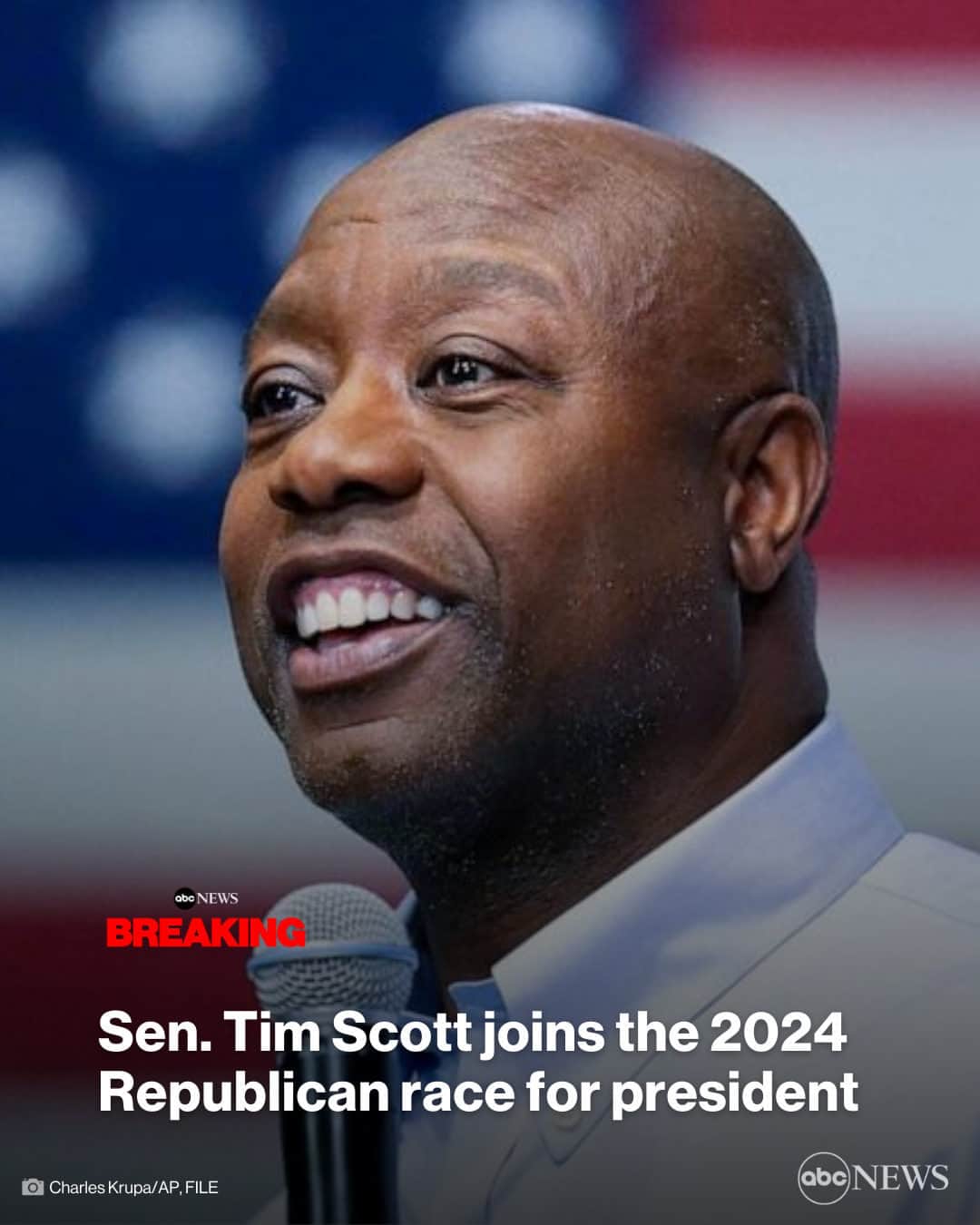 ABC Newsさんのインスタグラム写真 - (ABC NewsInstagram)「BREAKING: Republican Sen. Tim Scott declares his candidacy for the 2024 presidential race. MORE AT LINK IN BIO.」5月23日 0時47分 - abcnews