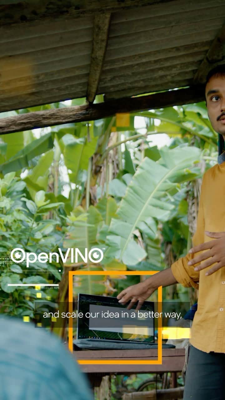 インテルのインスタグラム：「After pests caused devastating crop failures in India, engineering students helped farmers by building #AI that finds signs of pests in satellite images. 🛰️💻🚜」