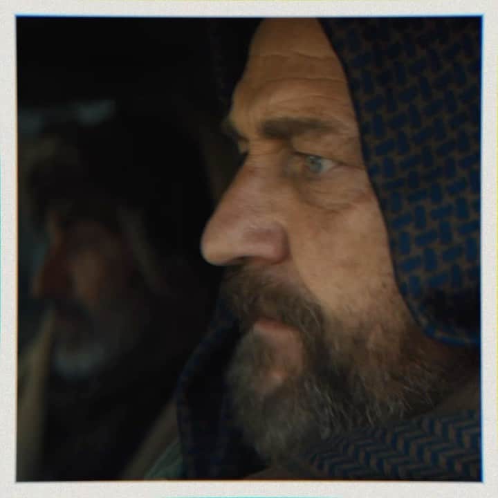 ジェラルド・バトラーのインスタグラム：「Get ready for a thrilling ride! Catch my new movie KANDAHAR, only on the big screen FRIDAY. Get your tickets with the link in bio. #kandaharmovie」