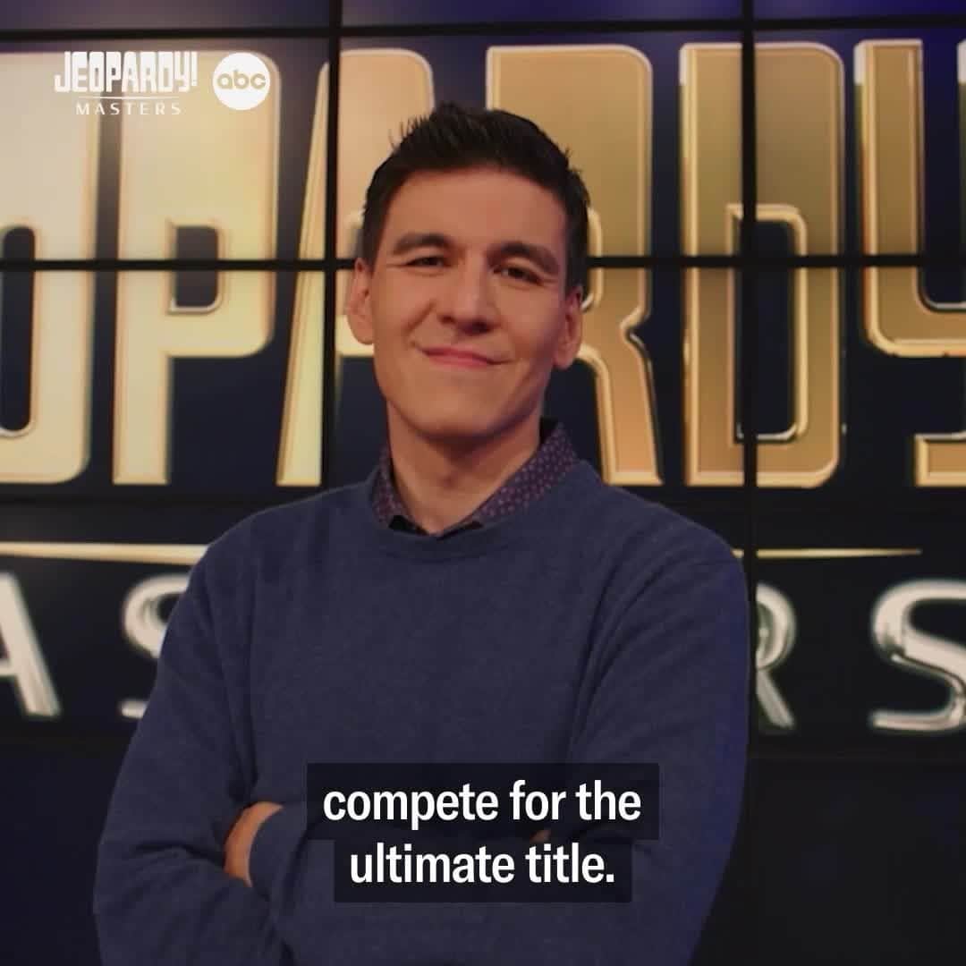 アメリカン・ブロードキャスティング・カンパニーのインスタグラム：「It's time for the battle we've all been waiting for! Don't miss the two-part #JeopardyMasters semifinals starting TONIGHT at 8/7c on ABC. Stream on Hulu.」