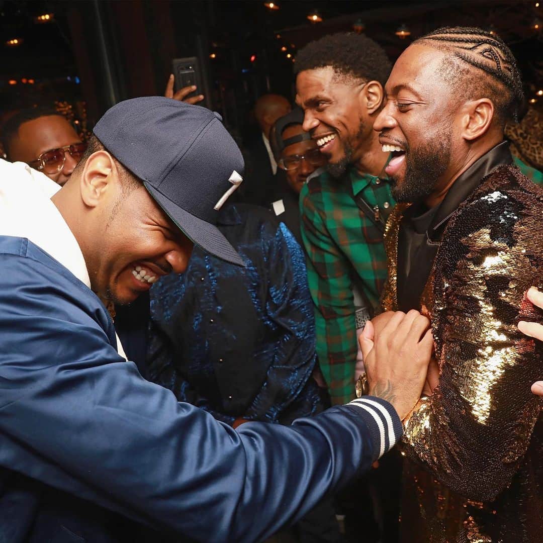 のインスタグラム：「One for the record books my brother! Congrats @carmeloanthony #StayMe7o」
