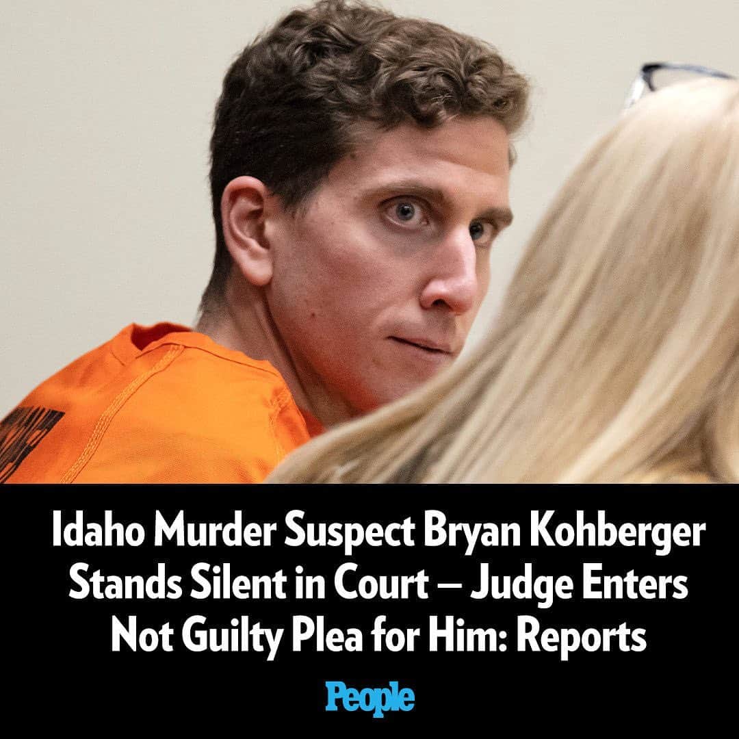 People Magazineさんのインスタグラム写真 - (People MagazineInstagram)「During a Monday morning arraignment in Moscow, Idaho, a judge entered not guilty pleas for the man accused of stabbing to death four University of Idaho students last November.  The not guilty pleas were entered in court on Monday after Bryan Kohberger was "standing silent," according to NewsNation's Senior National Correspondent Brian Entin and Idaho Statesman reporter Angela Palermo, who were in the courtroom. Full story at the link in our bio. | 📷: Ted S. Warren/AP Photo」5月23日 2時18分 - people