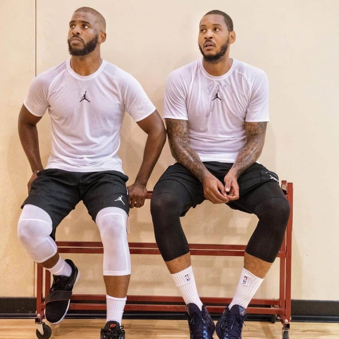 クリス・ポールさんのインスタグラム写真 - (クリス・ポールInstagram)「Future Hall of Famer!! Salute @carmeloanthony 🫡 #StayMe7o」5月23日 3時03分 - cp3