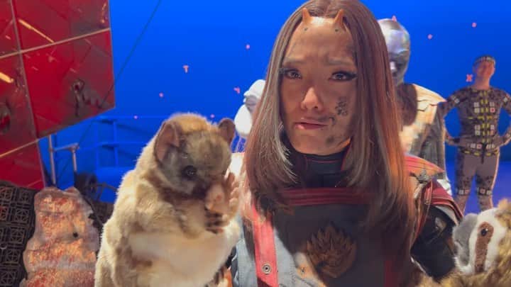 ジェームズ・ガンのインスタグラム：「Pom is weird. #gotgvol3 #guardiansofthegalaxyvol3」