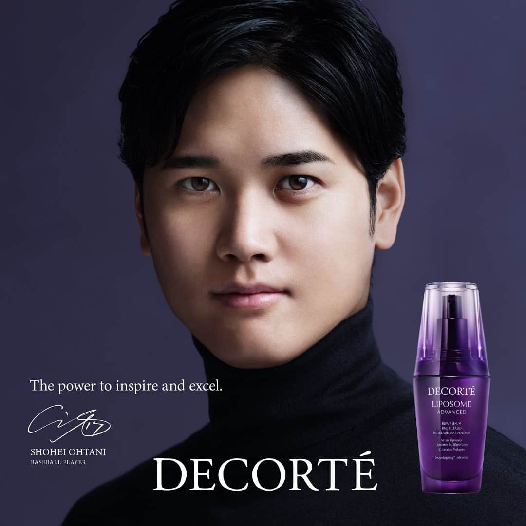 DECORTÉさんのインスタグラム写真 - (DECORTÉInstagram)「Introducing @ShoheiOhtani, all-star baseball player and the new DECORTÉ Global Ambassador. Ohtani shares our dedication to uncompromising craftsmanship and together, we have the power to inspire and excel.」5月23日 4時03分 - decortebeauty