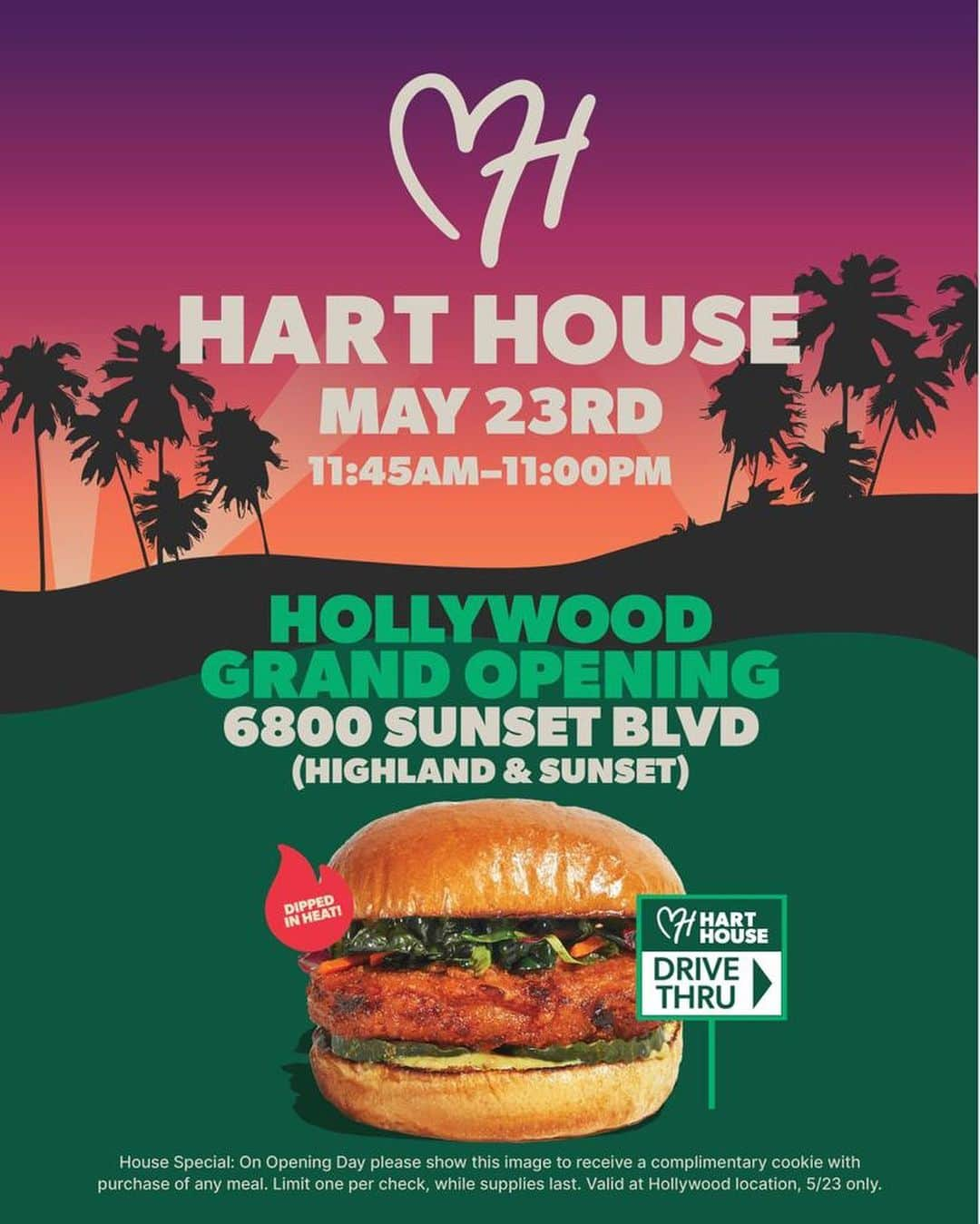 ケビン・ハートさんのインスタグラム写真 - (ケビン・ハートInstagram)「TOMORROW IS THE DAY! Opening a drive thru has been a labor of love and I'm beyond proud of the @myharthouse team for their dedication to pulling this off. We're opening in the Hart of Hollywood and we can't wait to serve YOU! Don't forget we're donating 10% of all proceeds to Assistance League of Los Angeles and we'll be serving up a House Special all day long! 6800 Sunset Blvd!! 11:45am - 11pm. See you there!! …..Come “Eat Your Hart Out” people!!!!!!」5月23日 4時31分 - kevinhart4real