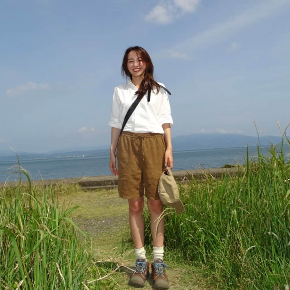 薮下柊のインスタグラム：「天気にも恵まれて沢山観光できました😆  #桜島　#知林ヶ島　  普段フェリーに乗らないから ワクワクした⛴️😀  桜島丸って可愛い💕笑  #自然いっぱい🌿」