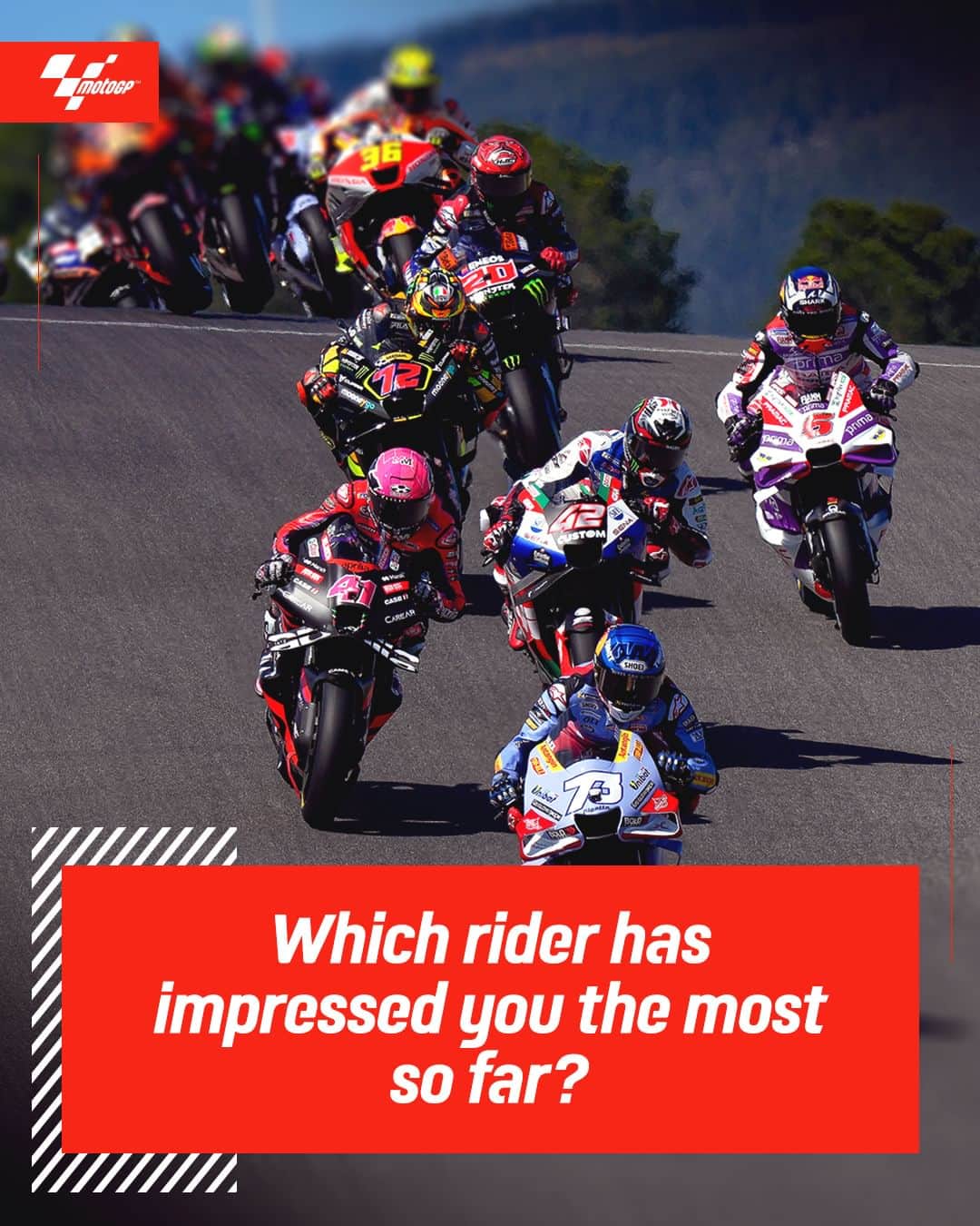 MotoGPさんのインスタグラム写真 - (MotoGPInstagram)「Which rider has impressed you the most so far? 🤔#MotoGP #Motorsport  #Motorcycle #Racing」5月23日 16時00分 - motogp
